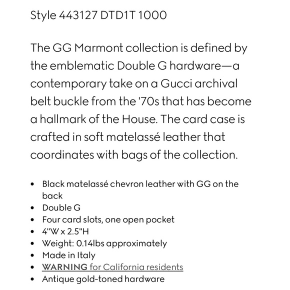 Gucci GG Marmont Card Case - Picture 4 of 15